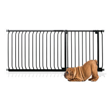 (Negro, 171cm - 180cm) Bettacare Puerta Elite a Presión para Perros