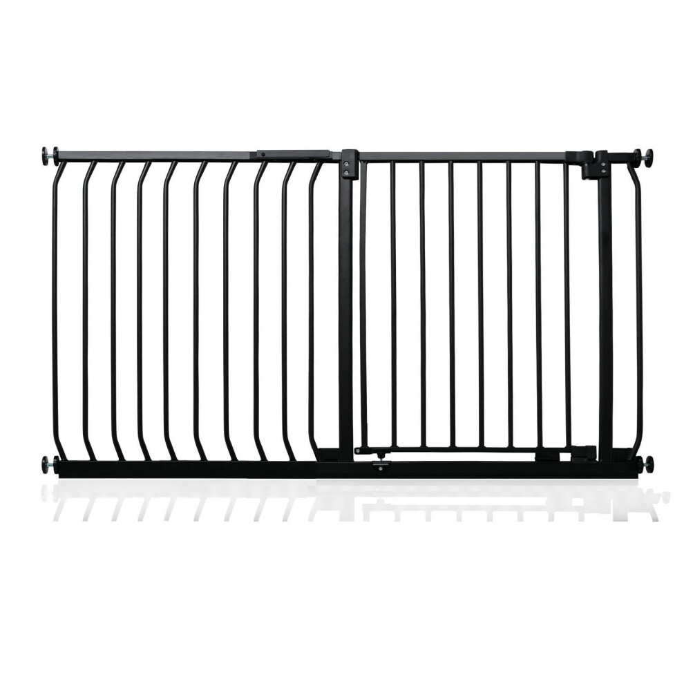 Safetots (Matt Black, 125Cm - 134Cm) Elite Pressure Safety Gate
