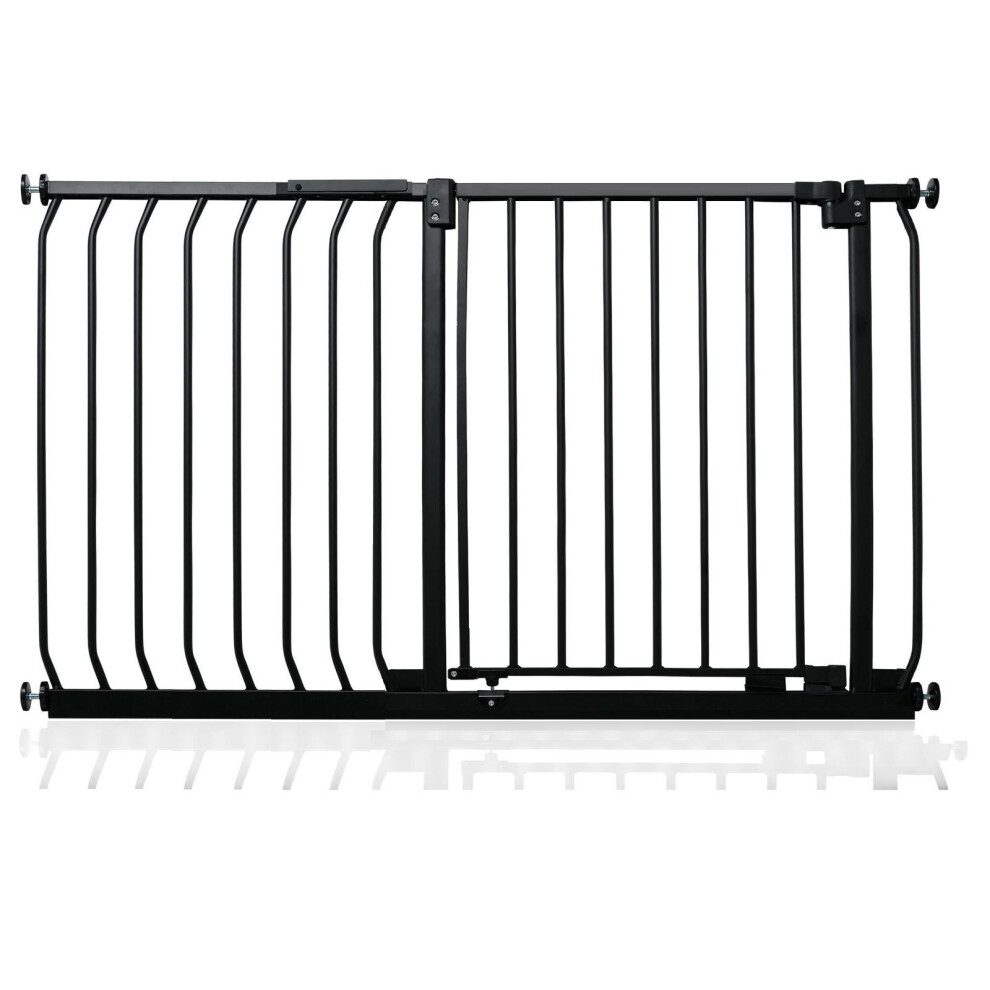 Safetots (Matt Black, 107Cm - 116Cm) Elite Pressure Safety Gate