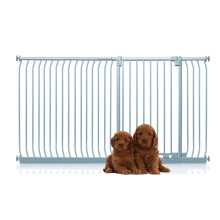(Gris, 198cm - 207cm) Bettacare Puerta Extra Alta Elite a Presión para Perros