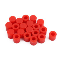 20Pcs Round Shaped Tactile Button Caps Covers Protector Red for 6x6mm Tact Switch