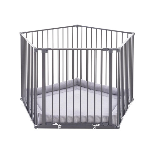 Safetots (5 x 72cm, Grey) Safetots Premium Multi Panel Play Den with Mat