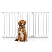 (Blanco, 197cm - 206cm) Bettacare Puerta Extra Alta Elite a Presión para Perros