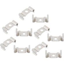 T4 Clips Bracket Hanger for LED Light Tube, LED Fluorescent Tube Light Fixture, Stainless Steel, Pack of 10