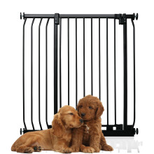 (Negro, 89cm - 98cm) Bettacare Puerta Extra Alta Elite a Presión para Perros