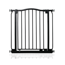 (Matt Black, 71cm - 80cm) Safetots Curved Top Safety Gate
