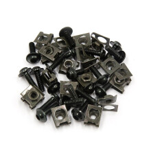 20 Pcs M6 Fairing Bolts Kits Fastener Clips Screw Spring Nuts for Motorcycle