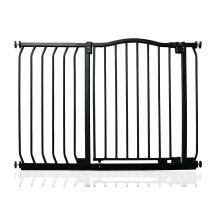 (Matt Black, 98cm - 107cm) Safetots Curved Top Safety Gate