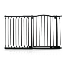 (Matt Black, 125cm - 134cm) Safetots Curved Top Safety Gate