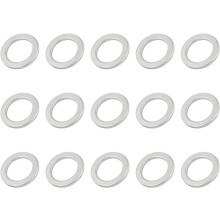 16mmx24mmx2mm Engine Oil Drain Plug Crush Gasket Aluminum Washer Seals 15pcs