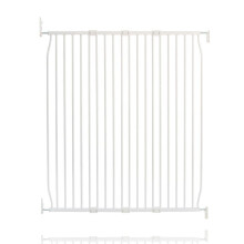 (White, 130cm - 140cm) Safetots Extra Tall Screw Fit Metal Baby Gate