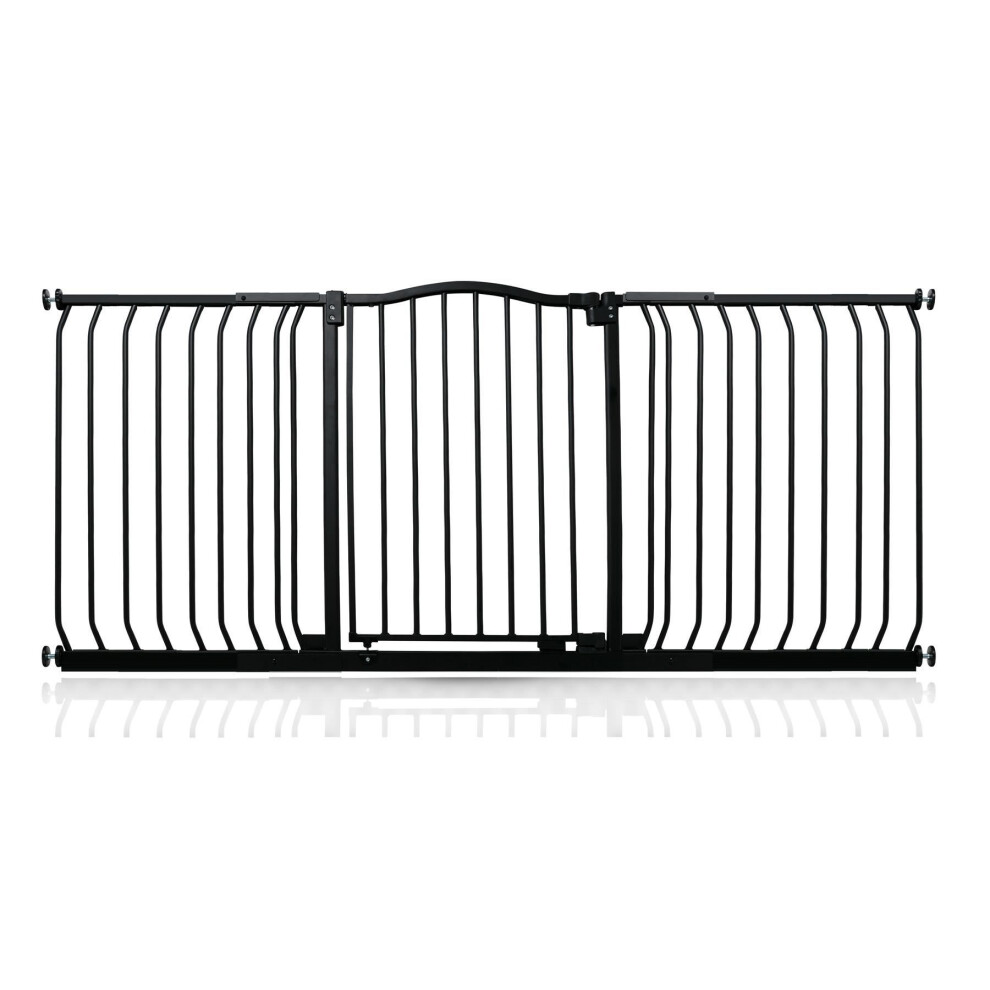 Safetots (Matt Black, 170Cm - 179Cm) Curved Top Safety Gate - Image 2
