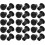M6x12mm Carbon Steel Round Base Hex Drive Insert Tee Nut 30pcs 1