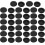 40Pcs 30mm Drill Hole Diameter Electrical Rubber Wire Protection Grommet Gasket 1