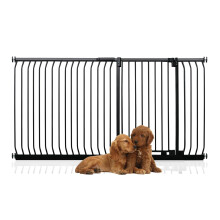 (Negro, 189cm - 198cm) Bettacare Puerta Extra Alta Elite a Presión para Perros