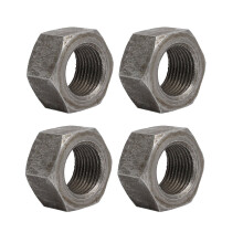 4pcs M24 x 2mm Pitch Metric Fine Thread Carbon Steel Left Hand Hex Nuts