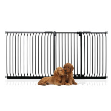 (Negro, 216cm - 225cm) Bettacare Puerta Extra Alta Elite a Presión para Perros