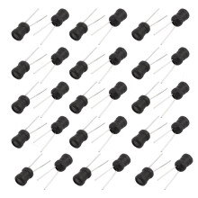 30 Pcs Radial Lead Type Inductor Through Hole Mount Electronic 100mH 104K