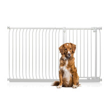 (Blanco, 171cm - 180cm) Bettacare Puerta Extra Alta Elite a Presión para Perros