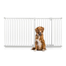 (Blanco, 198cm - 207cm) Bettacare Puerta Extra Alta Elite a Presión para Perros
