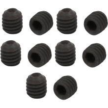 M3 x 3mm Cup Point Hex Socket Grub Set Screws Black 10pcs