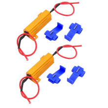 2 Pcs 50W 6RJ Load Resistor Fix LED Bulb Fast Flash Turn Signal Blink