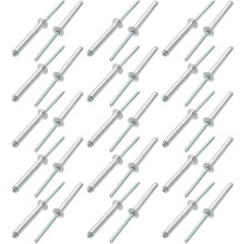 30 Pcs 5mm x 35mm Aluminum/Steel Open End Blind Rivets