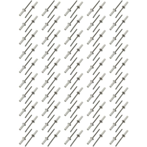 4mmx16mm Aluminum Countersunk Head Closed End Blind Rivets Fastener 100pcs