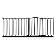 (Matt Black, 207cm - 216cm) Safetots Curved Top Safety Gate