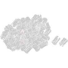 50Pcs Lamp Socket Light-emitting Diode Holder Clip Bezel Mount 5mm LED Holders Panel Display Plastic Clear