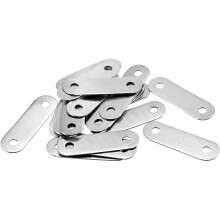 Repair Plate, 48mmx15mm, Flat Fixing Mending Corner Brace Bracket Connector, Pack of 20