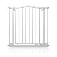 (Matt White, 71cm - 80cm) Safetots Curved Top Safety Gate
