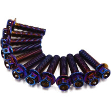 12pcs Colorful M6 Motorcycle Titanium Alloy Fairing Bolts Fastener Clips Screws