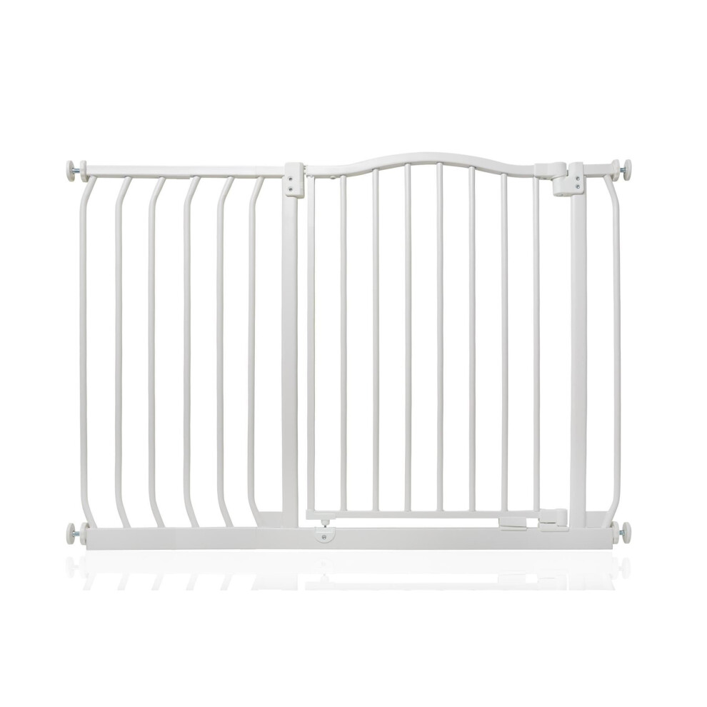 Safetots Unisex White Curved Top Safety Gate Pressure Fit Baby Gate In | : 98 Cm - 107 Cm - Image 2
