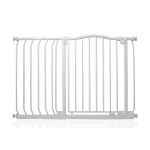 (Matt White, 107cm - 116cm) Safetots Curved Top Safety Gate
