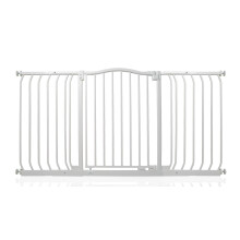 (Matt White, 143cm - 152cm) Safetots Curved Top Safety Gate