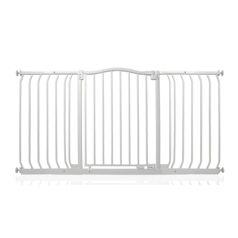 Safetots Unisex White Curved Top Safety Gate Pressure Fit Baby Gate In | : 143 Cm - 152 Cm - Image 2