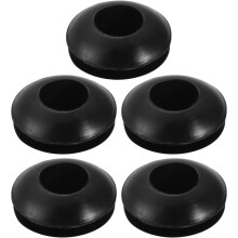 5pcs Wire Protective Grommets Black Rubber 6mm Double Sided Grommet