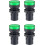 4Pcs Green Indicator Light AC 380V, 22mm Panel Mount, for Electrical Control Panel, HVAC, DIY Projects 1