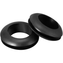 Wire Protector Oil Resistant Armature Rubber Grommet 14mm Inner Dia 100Pcs Black