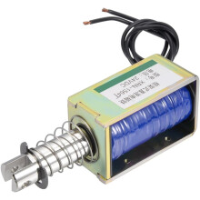 DC 24V 55N 10mm Stroke Pull Push Type Open Frame Solenoid Electromagnet XRN-1564