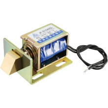 Eelectric Door Lock Solenoid,DC 12V 25N Force 10mm Stroke,Pull Type,Open Frame,Solenoid Electromagnet with Mount Board,Linear Motion,JF-S1040DL