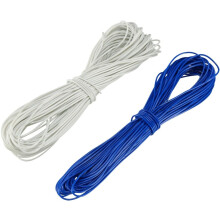 2 Pcs Wrapping Wire Tin Plated Copper Wire PCB Wires Cable P/N DM-30-1000 30 AWG 10M Length White blue for Eletronic Test