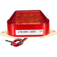LED Warning Light Flashing Industrial Signal Tower Lamp DC 24V Red LTE-5051