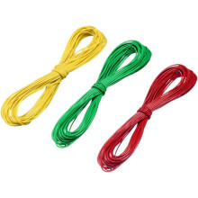 3 Pcs Wrapping Wire Tin Plated Copper Wire PCB Wires Cable P/N DM-30-1000 30AWG 6M Length Red Green Yellow for Eletronic Test