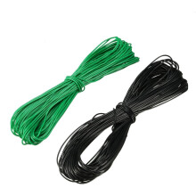 2 Pcs Wrapping Wire Tin Plated Copper Wire PCB Wires Cable P/N DM-30-1000 30 AWG 10M Length Black Green for Eletronic Test