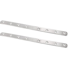 Repair Plate, 245mmx20mm, Flat Fixing Mending Corner Brace Bracket Connector, Pack of 2