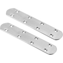 Repair Plate, 170mmx38mm, Flat Fixing Mending Corner Brace Bracket Connector, Pack of 2