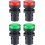 4Pcs Red Green Indicator Light AC 380V, 22mm Panel Mount, for Electrical Control Panel, HVAC, DIY Projects 1