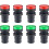 8Pcs Red Green Indicator Light AC/DC 110V, 22mm Panel Mount, for Electrical Control Panel, HVAC, DIY Projects 1